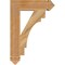 Ekena Millwork Merced Arts & Crafts Rough Sawn Bracket, Western Red Cedar, 4"W x 18"D x 26"H BKT04X18X26MRC03RWR - alternate 4
